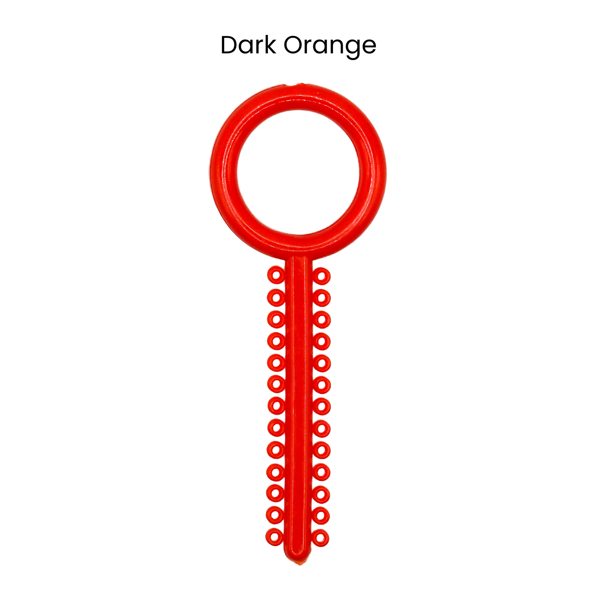 Dark Orange Orthodontic Ligature Ring Ties