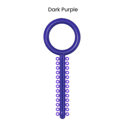 Dark Purple Orthodontic Ligature Ring Ties