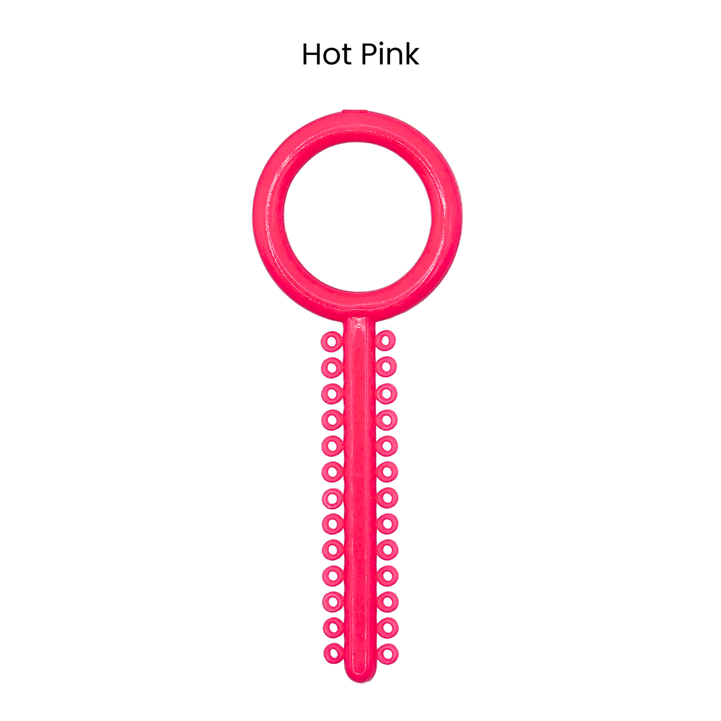 Hot Pink Orthodontic Ligature Ring Ties