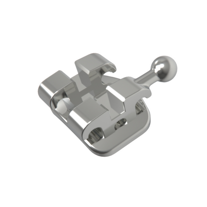 Lucchesi sub slot mini twin bracket that performs like a self-ligating bracket