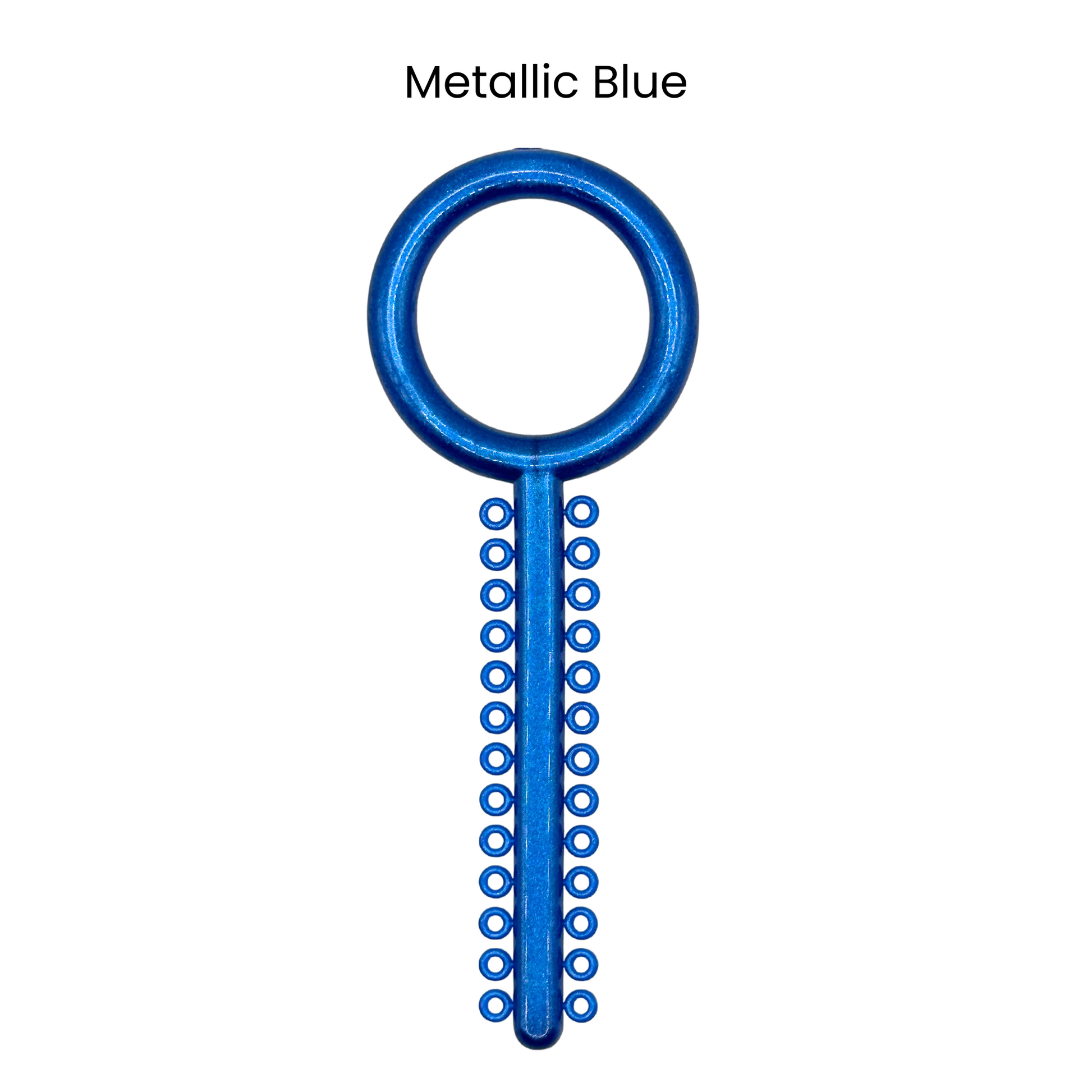 Metallic Blue Orthodontic Ligature Ring Ties