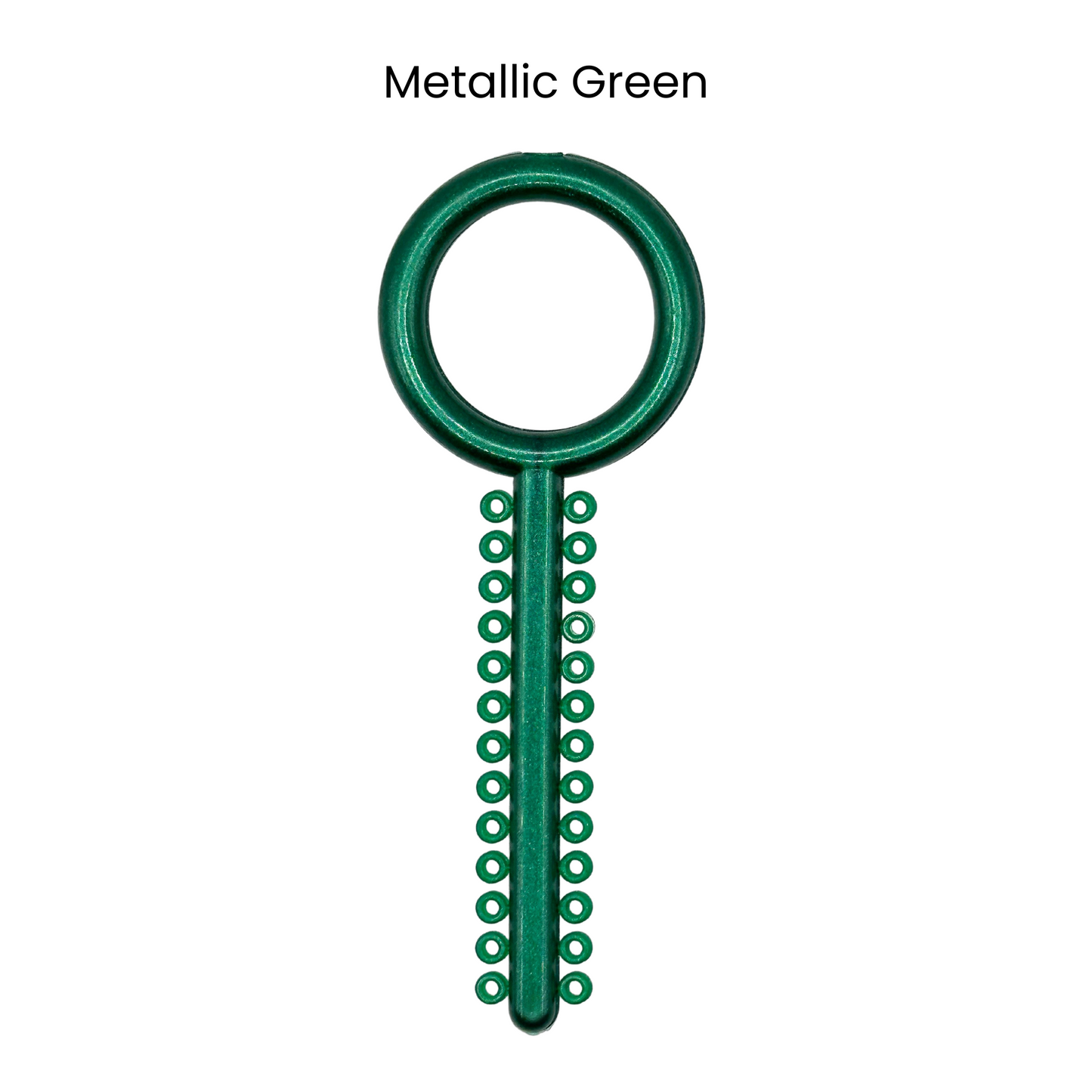 Metallic Green Orthodontic Ligature Ring Ties