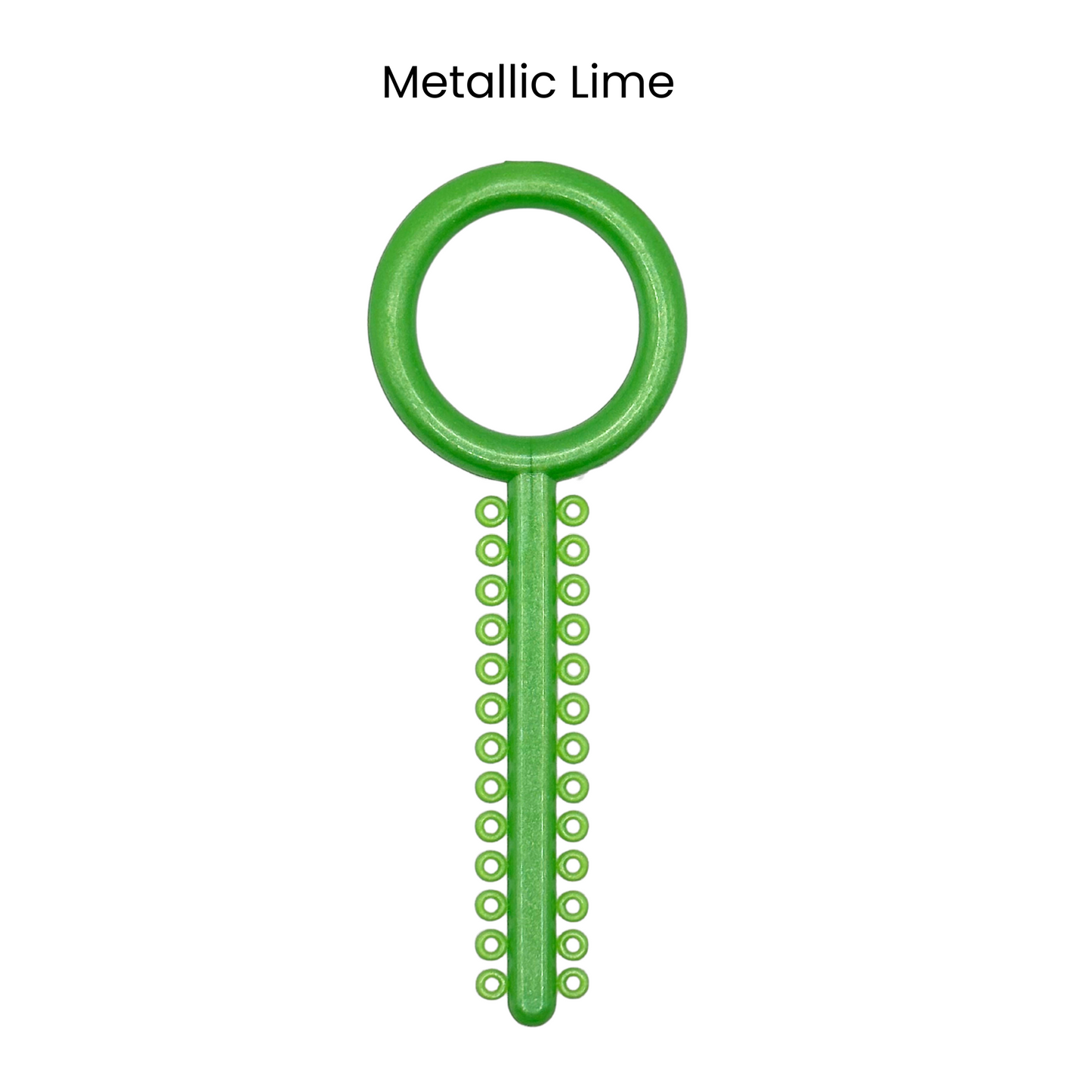 Metallic Lime Orthodontic Ligature Ring Ties