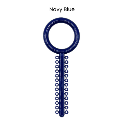 Navy Blue Orthodontic Ligature Ring Ties