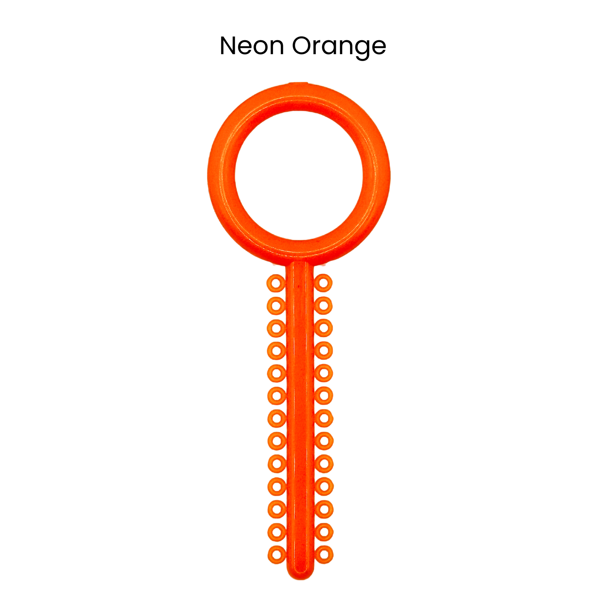 Neon Orange Orthodontic Ligature Ring Ties