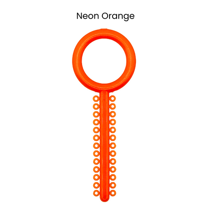 Neon Orange Orthodontic Ligature Ring Ties