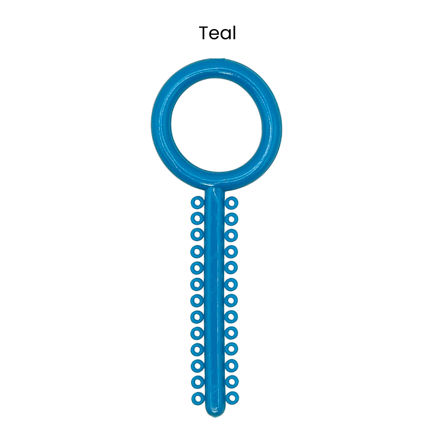 Teal Orthodontic Ligature Ring Ties